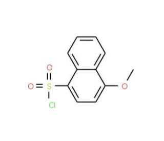 4-methoxynaphthalene-1-sulfonyl chloride (CAS 56875-55-9) - chemical structure image