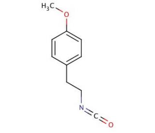4-Methoxyphenethyl isocyanate (CAS 52634-59-0) - chemical structure image
