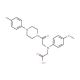 ((4-Methoxyphenyl){2-[4-(4-methylphenyl)piperazin-1-yl]-2-oxoethyl}amino)acetic acid - chemical structure image