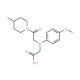 {(4-Methoxyphenyl)[2-(4-methylpiperidin-1-yl)-2-oxoethyl]amino}acetic acid - chemical structure image