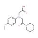 [(4-Methoxyphenyl)(2-oxo-2-piperidin-1-ylethyl)-amino]acetic acid - chemical structure image