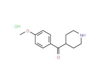 (4-Methoxyphenyl)(4-piperidyl)methanone hydrochloride (CAS 25519-82-8) - chemical structure image