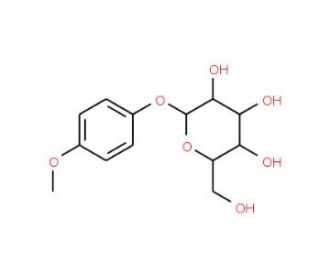 4-Methoxyphenyl b-D-glucopyranoside (CAS 6032-32-2) - chemical structure image