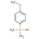 (4-Methoxyphenyl)dimethylsilanol (CAS 22868-26-4) - chemical structure image