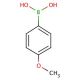 Struttura molecolare di 4-Methoxyphenylboronic acid, Numero CAS: 5720-07-0 4-Methoxyphenylboronic acid (CAS 5720-07-0) - chemical structure image