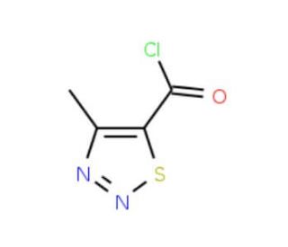 4-Methyl-1,2,3-thiadiazole-5-carbonyl chloride (CAS 59944-65-9) - chemical structure image