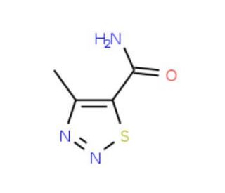 4-Methyl-1,2,3-thiadiazole-5-carboxamide (CAS 175136-67-1) - chemical structure image