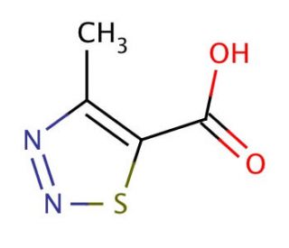 4-Methyl-1,2,3-thiadiazole-5-carboxylic acid (CAS 18212-21-0) - chemical structure image