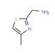 (4-methyl-1,3-thiazol-2-yl)methylamine (CAS 51221-45-5) - chemical structure image