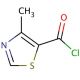 4-methyl-1,3-thiazole-5-carbonyl chloride (CAS 54237-09-1) - chemical structure image