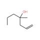 4-Methyl-1-hepten-4-ol (CAS 1186-31-8) - chemical structure image