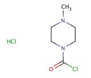 4-Methyl-1-piperazinecarbonyl chloride hydrochloride (CAS 55112-42-0) - chemical structure image