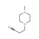 4-Methyl-1-piperazinepropionitrile (CAS 4491-92-3) - chemical structure image