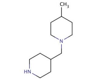 4-methyl-1-(piperidin-4-ylmethyl)piperidine (CAS 926259-42-9) - chemical structure image