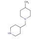 4-methyl-1-(piperidin-4-ylmethyl)piperidine (CAS 926259-42-9) - chemical structure image