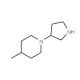 4-Methyl-1-pyrrolidin-3-yl-piperidine - chemical structure image
