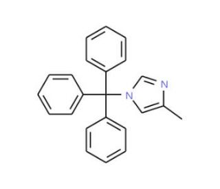 4-Methyl-1-trityl-1H-imidazole (CAS 82594-80-7) - chemical structure image