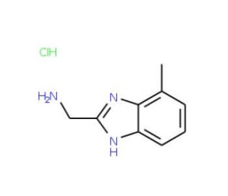 (4-Methyl-1H-benzimidazol-2-yl)methylamine hydrochloride - chemical structure image