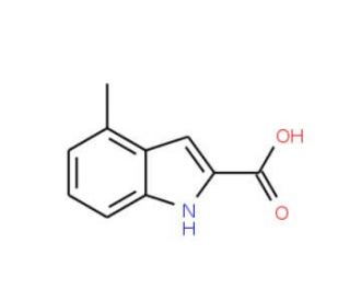 4-methyl-1H-indole-2-carboxylic acid (CAS 18474-57-2) - chemical structure image
