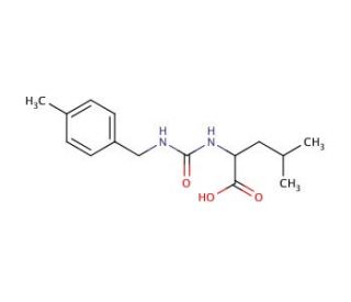 4-methyl-2-({[(4-methylbenzyl)amino]carbonyl}amino)pentanoic acid - chemical structure image