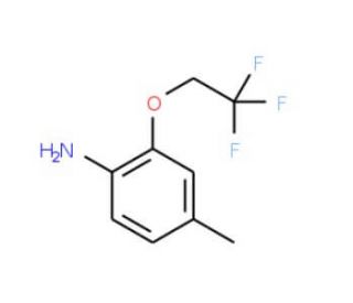 4-methyl-2-(2,2,2-trifluoroethoxy)aniline (CAS 186387-92-8) - chemical structure image