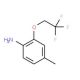 4-methyl-2-(2,2,2-trifluoroethoxy)aniline (CAS 186387-92-8) - chemical structure image