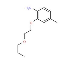 4-Methyl-2-(2-propoxyethoxy)aniline - chemical structure image
