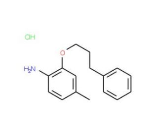 4-Methyl-2-(3-phenylpropoxy)aniline hydrochloride - chemical structure image