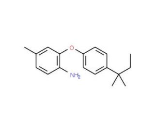 4-Methyl-2-[4-(tert-pentyl)phenoxy]aniline - chemical structure image