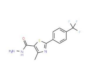 4-Methyl-2-[4-(trifluoromethyl)phenyl]-1,3-thiazole-5-carbohydrazide - chemical structure image