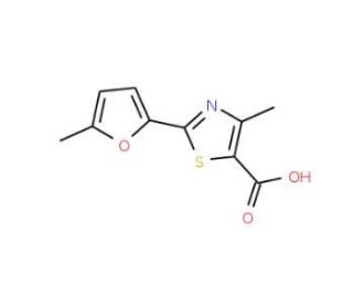 4-methyl-2-(5-methyl-2-furyl)-1,3-thiazole-5-carboxylic acid - chemical structure image