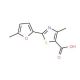 4-methyl-2-(5-methyl-2-furyl)-1,3-thiazole-5-carboxylic acid - chemical structure image