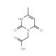 (4-Methyl-2,6-dioxo-3,6-dihydro-2H-pyrimidin-1-yl)-acetic acid - chemical structure image