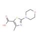 4-Methyl-2-morpholin-4-yl-thiazole-5-carboxylic acid - chemical structure image