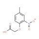 (4-Methyl-2-nitrophenoxy)acetic acid - chemical structure image