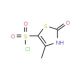 4-methyl-2-oxo-2,3-dihydro-1,3-thiazole-5-sulfonyl chloride - chemical structure image