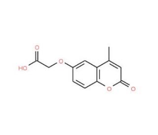 [(4-methyl-2-oxo-2H-chromen-6-yl)oxy]acetic acid (CAS 95767-60-5) - chemical structure image