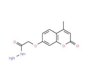 (4-Methyl-2-oxo-2H-chromen-7-yloxy)-acetic acid hydrazide (CAS 69321-36-4) - chemical structure image