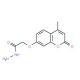(4-Methyl-2-oxo-2H-chromen-7-yloxy)-acetic acid hydrazide (CAS 69321-36-4) - chemical structure image