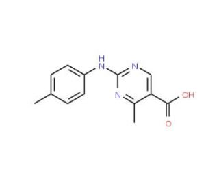 4-Methyl-2-p-tolylamino-pyrimidine-5-carboxylic acid - chemical structure image