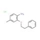 4-Methyl-2-(phenethyloxy)aniline hydrochloride - chemical structure image
