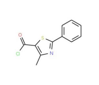 4-Methyl-2-phenyl-1,3-thiazole-5-carbonyl chloride (CAS 54001-18-2) - chemical structure image