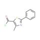 4-Methyl-2-phenyl-1,3-thiazole-5-carbonyl chloride (CAS 54001-18-2) - chemical structure image