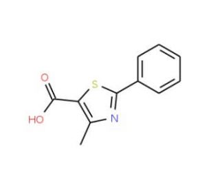 4-Methyl-2-phenyl-1,3-thiazole-5-carboxylic acid (CAS 33763-20-1) - chemical structure image