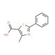 4-Methyl-2-phenyl-1,3-thiazole-5-carboxylic acid (CAS 33763-20-1) - chemical structure image