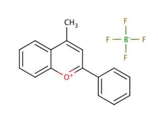 4-Methyl-2-phenyl-1-benzopyrylium tetrafluoroborate (CAS 155614-08-7) - chemical structure image