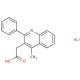 (4-methyl-2-phenylquinolin-3-yl)acetic acid hydrochloride - chemical structure image