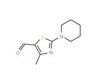 4-methyl-2-piperidin-1-yl-1,3-thiazole-5-carbaldehyde - chemical structure image