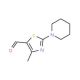 4-methyl-2-piperidin-1-yl-1,3-thiazole-5-carbaldehyde - chemical structure image