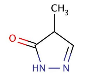 4-Methyl-2-pyrazolin-5-one (CAS 13315-23-6) - chemical structure image